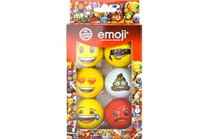 Emoji Official Novelty Fun Golf Balls - 6 Pack - Choose Your