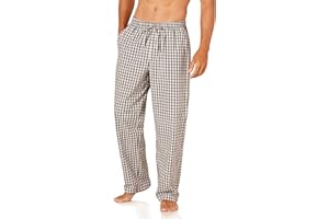 Amazon Essentials Pantalon de Pyjama Tissé, avec Poches, Coupe Droite Homme