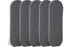 BNG 50pcs Recharges De Limes Pour Les Pieds Tampons PéDicure Dissolvant De CallositéS Pour Peau Morte, Remplacement De Lime Professionnelle Pour PoignéE De RâPe à Pied En Acier Inoxydable (#180)