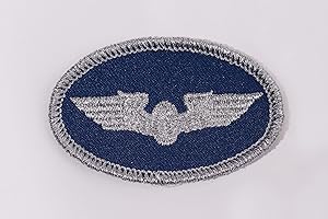 Zunftbedarfde Eisenbahn Privatbahn Aufnäher Flügelrad Silber oval