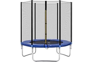Merax Trampolín de jardín, trampolín Infantil, Juego Completo de trampolín, diámetro de 183 trampolín de jardín, Carga 80 kg, ha Pasado la Prueba GS y TÜV
