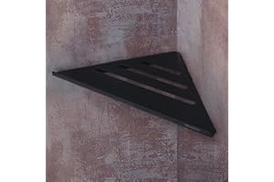 Womamny Black Bathroom Corner Shelves, Shower Caddy Corner Shower Shelf Wall Mounted, Thickened Stainless Steel Shower Corner Shelves for Bathroom Kitchen Corner