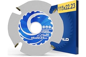 FALKENWALD Brzeszczot do drewna 115 mm - idealny do drewna - brzeszczot do piły tarczowej 115 x 22,23 mm - tarcza do drewna 115