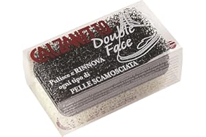 Calzanetto Spugna Double Face per Camoscio, Nabuk e Crosta, Pulizia e Rinnovo Scarpe in Pelle Scamosciata, Rimuove Polvere e Incrostazioni, Riattiva Colore Originale, Lavabile