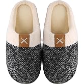 Mishansha Winter Warm Soft Slippers with Memory Foam, Unisex-Adult