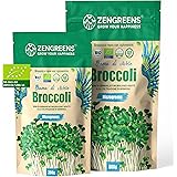 ZenGreens® - Semi di brócoli biologico - Scegli tra 200g e 500g - Germogli di cima di rapa, rapini - Germinazione superiore a