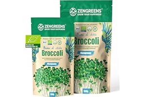 ZenGreens® - Semi di cima di rapa biologico - Scegli tra 10g, 200g e 500g - Germogli di cima di rapa - Germinazione superiore al 97% - Microgreens
