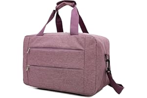 Raykong Ryanair Borsa da Cabina 40x20x25 cm Bagaglio da Viaggio Borsa da Cabina per Aereo a Mano Cinghia Regolabile con Rinforzo per le Spalle.(Cab2-invi-Viola)