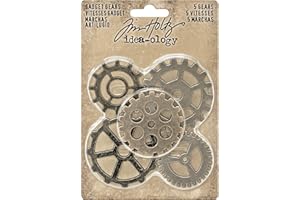 ADVANTUS Engranajes Decorativos Avantus de 3,8 cm a 5,08 cm de diámetro, Color níquel, latón y Cobre, Otros, Multicolor