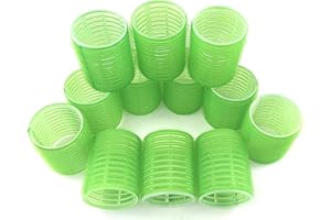 Jumbo Hair Rollers Curlers Self Grip Holding Rollers Hairdressing Curlers Hair Design Sticky Cling Style For DIY Or Hair Salon By Kamay's (Gripping Sticky Rollers 48mm/1.9"Large Size12PCS)