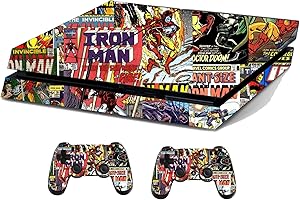 the grafix studio Comics superhero Sticker/Skin PS4 Compatible With Playstation 4 Console & Remote controller stickers, ps4sk8