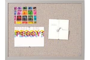 Bi-Office Lavender - Tableau d'Affichage avec Surface en Tissu Perle, Cadre en MDF Perle, 60 x 45 cm