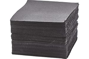 LE NAPPAGE ARTS DE LA TABLE 50 tovaglioli microgoffrati 24x25 cm 2V 100% Nature Nero - FSC