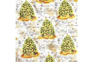 PINaPIN Tessuto al Metro Cotone 160 cm Larghezza - Stoffa Natalizia - Oeko-Tex - 125 gr/m2