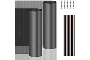 YIMATEECO PC Dust Filter 400x300mm, 2Pack DIY PC Case Dust Mesh Filter PVC Dustproof Filter Cover Cooler Fan Grills with Magnetic Strip for Computer PC Case Speaker(PVC, 400 * 300mm, 2pcs, Black)