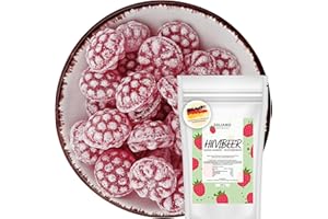 ‎SALIAMO Saliamo | 200g Frucht Bonbons - Himbeer Geschmack Fruchtbonbons - Retro Bonbons wie früher - Jahrmarkt Bonbons - Deutsche Manufaktur