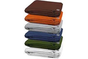 CASA PURA Tapis de tente pour le camping et l'extérieur - Bâches imperméables avec œillets - Empreinte universelle pour les tentes - Tailles et couleurs différentes