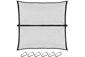 Fit4drive 1,2 x 1,2 m Gepäcknetz Auto Kofferraumnetz für Großer SUV, Transporter, Busse, Transporter, Last sicher Kofferraum Netz Ladungssicherungsnetz