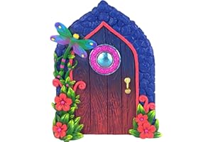 GLITZGLAM Porta Fatata Libellula in Miniatura per Gli Gnomi e Le Fate del Gardino Incantato. Un Accessorio per Giardino per Gnomi e Fate