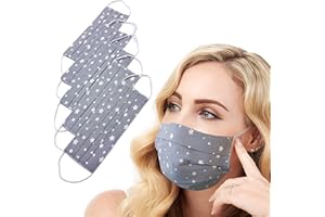 Lilind® Cloth Face Masks, Handmade Comfortable Gift, Breathable Soft Reusable and Washable Covering, 100% Cotton