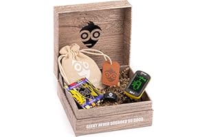 Pick Geek Guitar Pick Tuner Bundle Set | 33 x Premium Assorted Guitar Plectrums | Django Clip-on Digital Instrument Tuner | FREE ‘wedgie’ Pick Holder plus Enamel Pin | Gifted in Stunning Gift Box