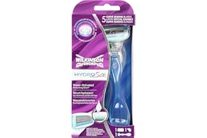 Wilkinson Sword Hydro Silk - Maquinilla de afeitar con 1 hoja y soporte