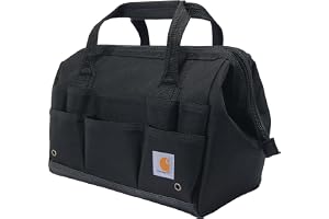 Carhartt Verktygspåse på webbplatsen, hållbar vattentålig, verktygsförvaringsväska, tungvikt, 35 cm (14 tum) 26 fickor