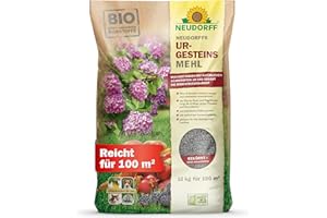 Neudorff UrgesteinsMehl - Natürliches Diabasgesteinsmehl mit natürlicher Langzeitwirkung zur Bodenverbesserung für alle Bodenarten, 10 kg für 100 m²