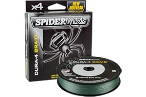 SpiderWire - Trenzado Dura-4 de Pesca, Color Verde y Musgo, 300 m