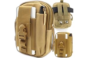 ‎RETOO Retoo Taktyczna torba na biodra talię wojskowa pierwsza pomoc kompaktowa torba na telefon komórkowy mała saszetka na kemping wędrówki polowanie na zewnątrz do aktywności zielona