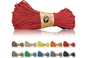 ‎GANZOO Ganzoo Paracord 125 Seil 1mm Takel-Schnur, Nylon & Polyester, Allzweckseil für Armband, Hundehalsband, Hundeleine & Knüpfen, Takeln, Camping & Survival