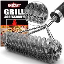 Brosse Et Grattoir 2-en-1 Pour Barbecue - Nettoyage Grilles, Fours Et Plaques De Cuisson