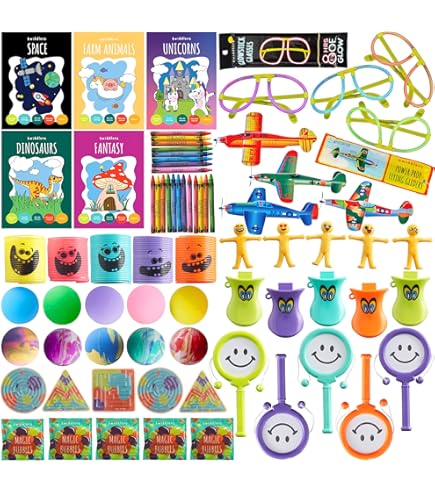 Spiritzohic 65 stuks cadeautjes voor kinderverjaardag, speelgoedset