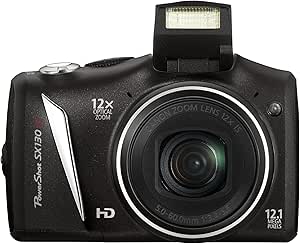Canon PowerShot SX 130 IS Digitalkamera (12 MP, 12-fach opt. Zoom, 7,5cm (2,95 Zoll) Display, bildstabilisiert) schwarz