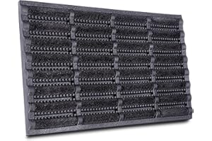 ‎HANSE HOME Hanse Home Brushes Fußmatte Kokos und Gummi 40x60cm – rutschfeste Schmutzfangmatte für Innen und Außen, Fußabtreter mit Kokosbürsten Türmatte Wetterfest Schmutzabtreter Outdoor – Schwarz