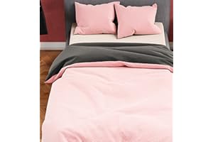 ‎LEONADO VICENTI Leonado Vicenti Plüsch Teddy Bettwäsche Cashmere-Touch Garnitur Set Winter extrem warme Einfarbige Uni Garnitur kuschelig weich 135x200 155x200 155x220 200x200 200x220 240x220