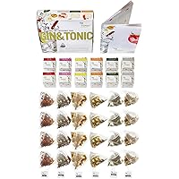 Gin Tonic Aroma Box mit 24 Geschmacks Aufgüssen - Ideales Geschenk für Gin & Tonic Cocktails mit Gewürzen & Kräutern…