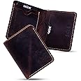 SKiDE Hunter Slim Wallet | Minimalist Wallet & Small Wallet for Men | Card Holder for Men & Women | Card Holder Wallet | (Hunter Brown), Brandy, Minimalist
