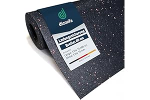 ‎DICONFA diconfa PROFILINE Antirutschmatte Ladungssicherung BREITE 600mm 60cm - Auswahl: 1,05m (105cm) lang, 6mm stark - Dicke: 3mm bis 10mm - LÄNGE: 0,05m bis 10m - Gummimatte Bautenschutz-Matte