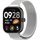 Rongep [Milano Loop] Xiaomi Redmi Watch 6/5/4/Mi Band 10 Pro/9 Pro/8 Pro i&ccedil;in Kordon Manyetik Tasarımlı Terletmeyen Mi Band 1