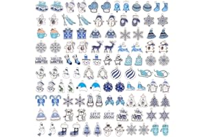 SANNIX 110Pcs Enamel Charms DIY Jewelry Making Charms Pendants for Bracelet Necklace Earring Craft Supplies