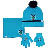 e plus m set 3pz cappello sciarpa guanti bambino bing blu : Amazon.it:  Abbigliamento