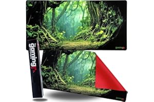 THE GAMING MAT COMPANY La Gaming Mat Company Tapis MTG Joueur Unique & Tapis de Souris - 28" x 14", Forest, Compatible Magic: The Gathering et YU-Gi-Oh, Grand Tapis de Souris