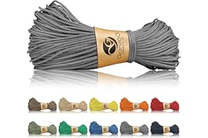 ‎GANZOO Ganzoo Paracord 125 Seil 1mm Takel-Schnur, Nylon & Polyester, Allzweckseil für Armband, Hundehalsband, Hundeleine & Knüpfen, Takeln, Camping & Survival