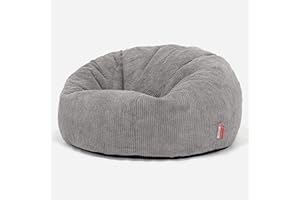 ‎LOUNGE PUG Lounge Pug, Sitzsack Sofa, Relaxsessel, Pom-Pom Anthrazit