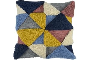 Trimits Punch Needle Cushion Kit, 36 x 36cm (14 x 14in), Geo