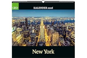 GEO - New York 2026 – Wandkalender 50x45 cm, Poster-Kalender mit Stadtfotografie, 12 Monatsblätter & Spiralbindung für New-York- und Architektur-Fans