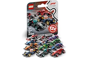 BRICK FLIP Lego F1 serie di auto da corsa con 12 Formula 1 auto: set completo delle minifigure Lego serie 71049