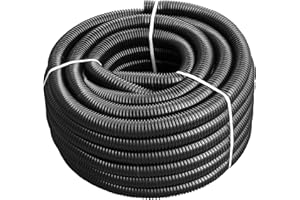 E-BEST-OFFER Aquatic/fishpond Filter,Pump or Waterfall Flexible Reinforced Hose/Pipe tubing,25mm (1") Internal Diameter,Ideal for hydroponics,Drainage Hose for Pools and hot tubs