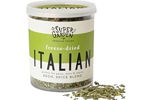 SUPERGARDEN Italian Spice Blend for Cooking – 100% Pure & Natural Freeze Dried Italian Spices for Cooking – No Artificial Additives or Preservatives – Dried Herbs, Spices & Seasonings by Super Garden (20g Tin)